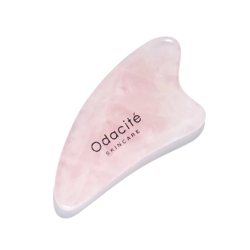 ODACITÉ Crystal Contour rózsakvarc gua sha