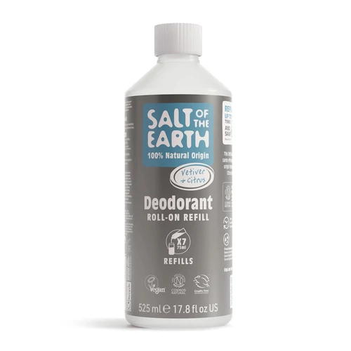 SALT OF THE EARTH VETIVER ÉS CITRUS GOLYÓS DEZODOR ÚJRATÖLTŐ