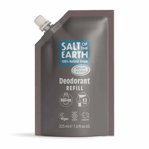 SALT OF THE EARTH VETIVER ÉS CITRUS GOLYÓS DEZODOR TASAKOS UTÁNTÖLTŐ