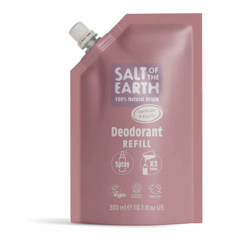 SALT OF THE EARTH Levendula és vanília dezodor spray tasakos utántöltő