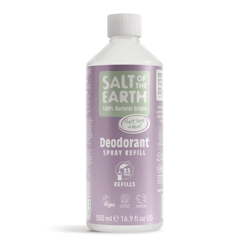SALT OF THE EARTH ZSálya és Menta dezodor spray utántöltő