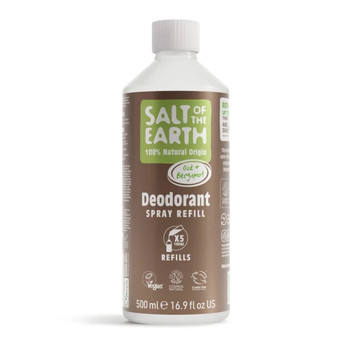 SALT OF THE EARTH Bergamott és Oud dezodor spray utántöltő