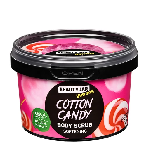 BEAUTY JAR YUMMY COTTON CANDY Vattacukor Bőrpuhító Testradír