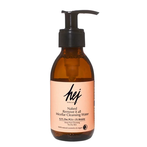 HEJ ORGANIC NAKED REMOVE IT ALL Micellás arctisztító kombinált, olajos bőrre HEJ ORGANIC NAKED REMOVE IT ALL Micellás arctisztító kombinált, olajos bőrre
