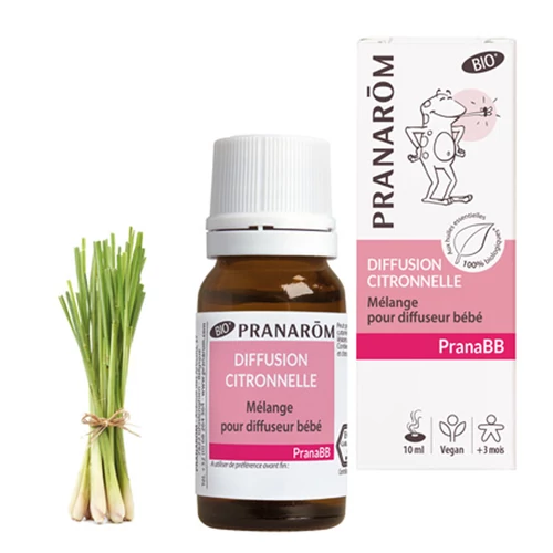 PRANAROM PRANABB “CITRELLA” SZÚNYOGRIASZTÓ ILLÓOLAJ KEVERÉK DIFFÚZORBA