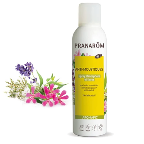 PRANAROM AROMAPIC BIO SZÚNYOG ÉS ROVARRIASZTÓ SPRAY LÉGTÉRBE & RUHÁRA