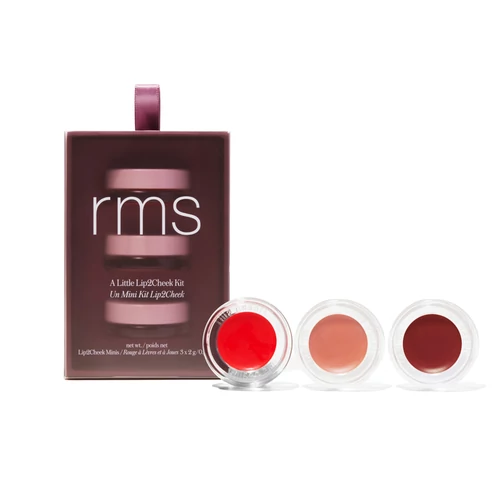 RMS A little lip2cheek krémes pirosító és highlighter szett