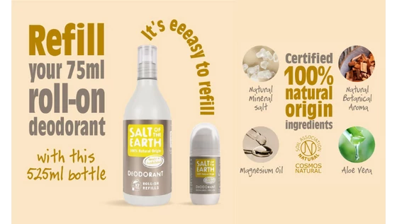 Világújdonság: Újratölthető roll-on dezodorok a Salt of the Earth-től